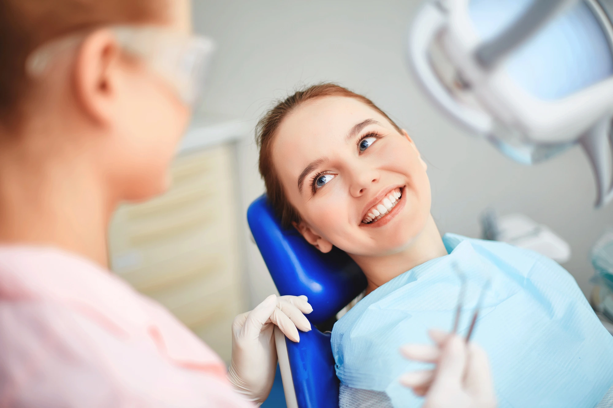 happy-woman-at-the-dentist-after-sedation-dentistry-in-Murray-Hill