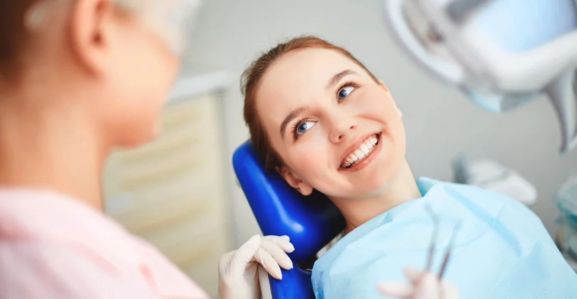 happy-woman-at-the-dentist-after-sedation-dentistry-in-Murray-Hill